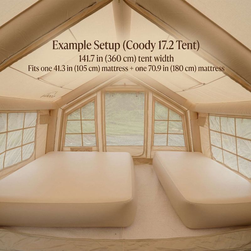 Coody Coreo Air Mattress – Wide Queen | Air Block Inflatable Bed with Carry Bag