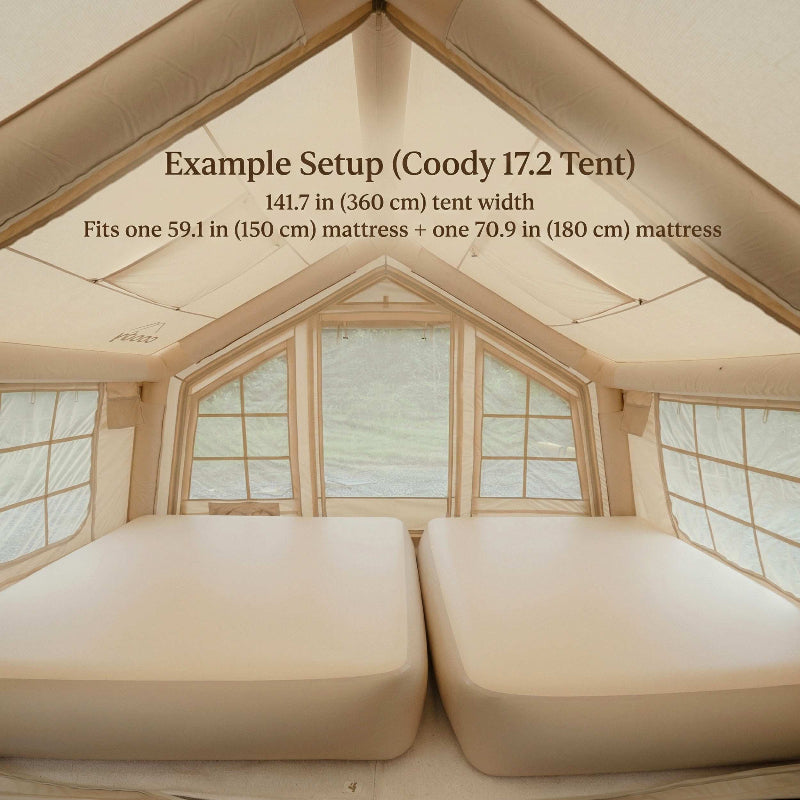 Coody Coreo Air Mattress – Wide Queen | Air Block Inflatable Bed with Carry Bag