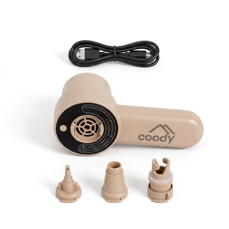 Coody Air Pump GR-119P | Portable Rechargeable Electric Pump for Inflatable Tents & Camping Gear