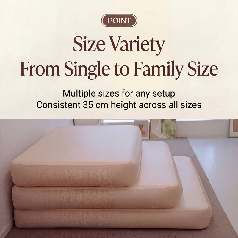 Coody Coreo Air Mattress – Wide Queen | Air Block Inflatable Bed with Carry Bag