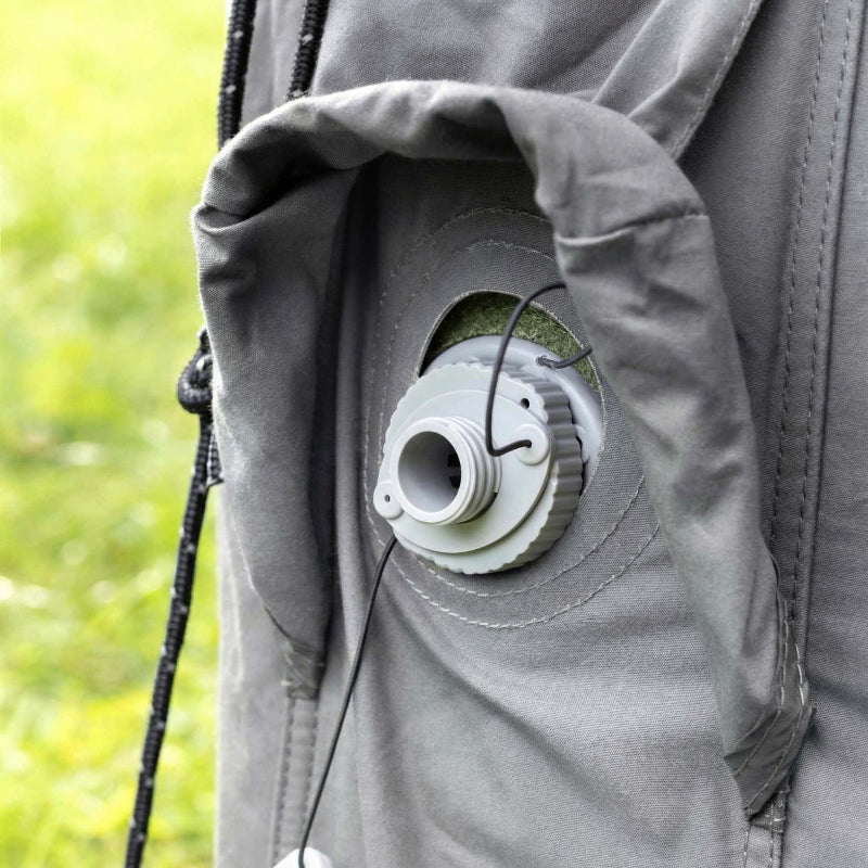 Coody 8.0 Inflatable Tent Gray - Quick Setup 4-Season Camping Tent with Stove Jack