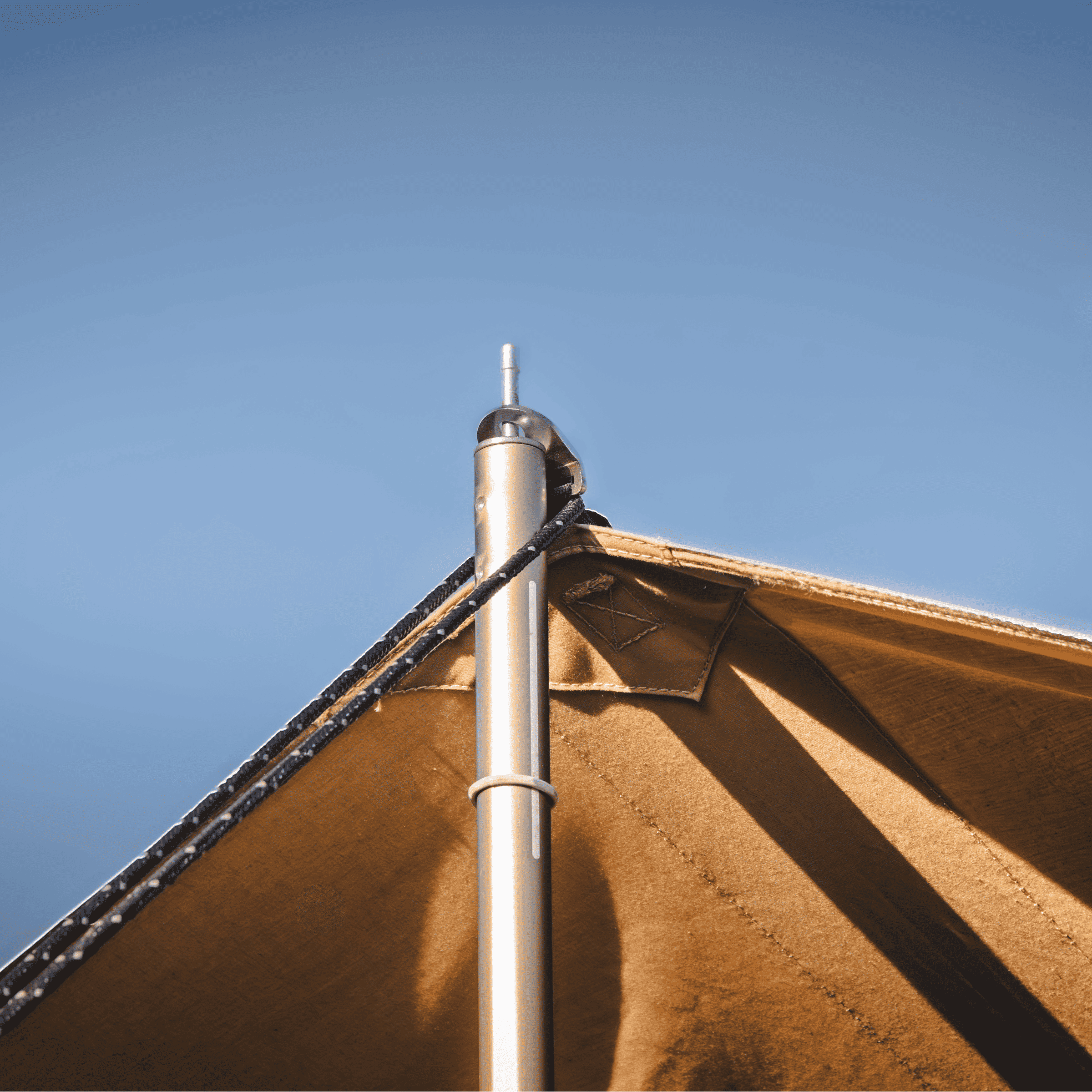 Sunshade Tarp 330 - 16' x 20' Heavy-Duty Canvas Shade for Camping