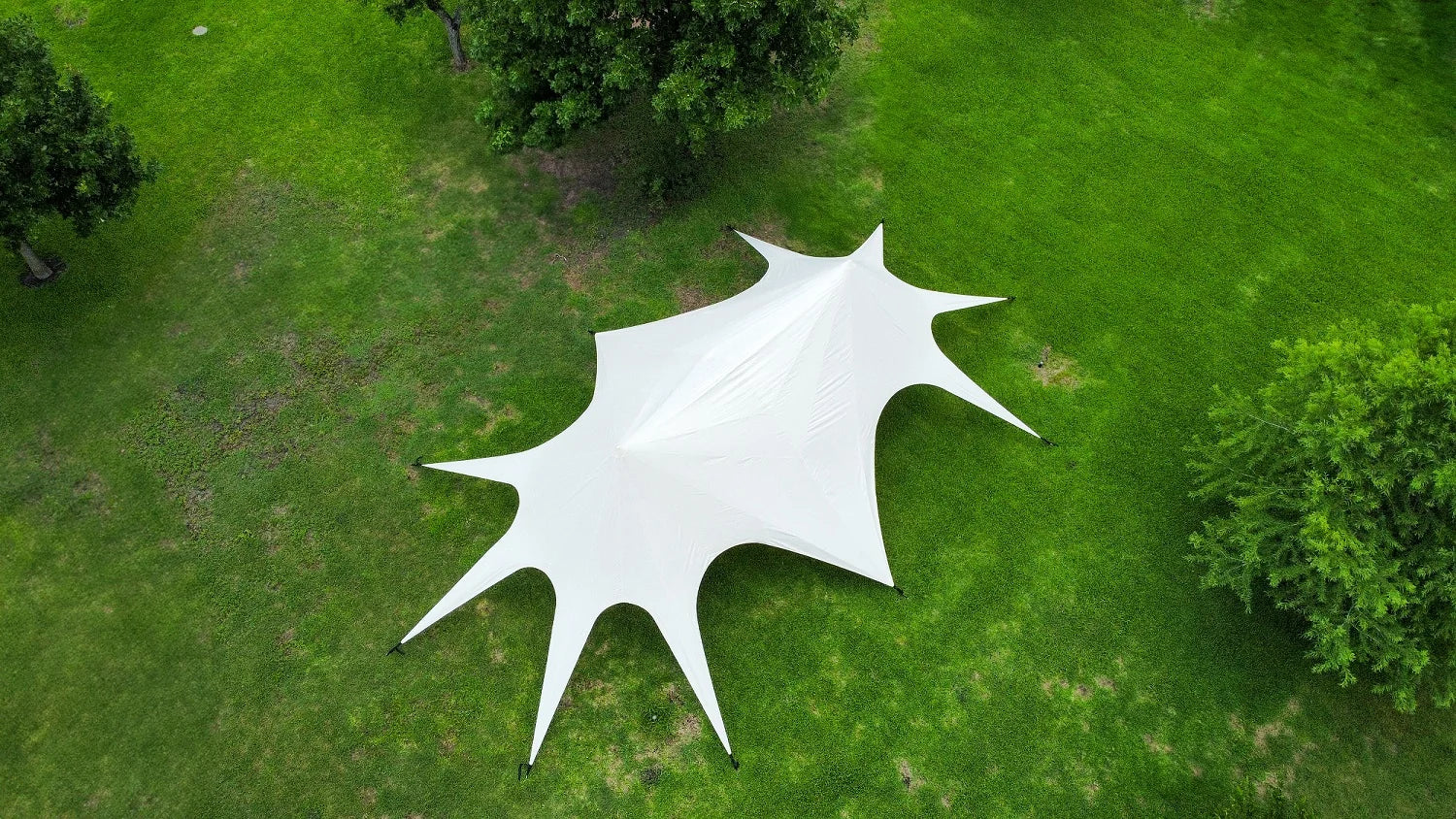 Twin Star Canopy - 55ft x 30ft Event Tent for Weddings & Parties