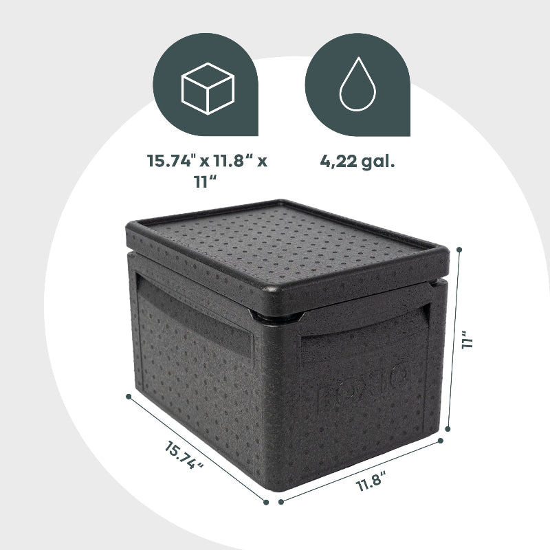 BOXIO COOL Passive Cool Box – Food-Safe Portable Cooler for Camping & Van Life