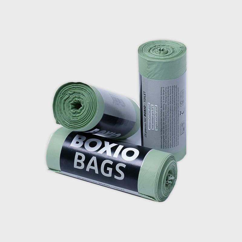BOXIO TOILET UP Refill Bundle – Compostable Bags & Hemp Litter for Camping Toilet