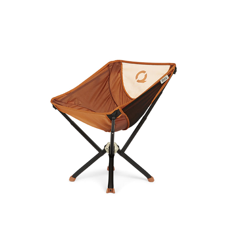 CLIQ ClassiQ 2.0 foldable chair in burnt orange on white background