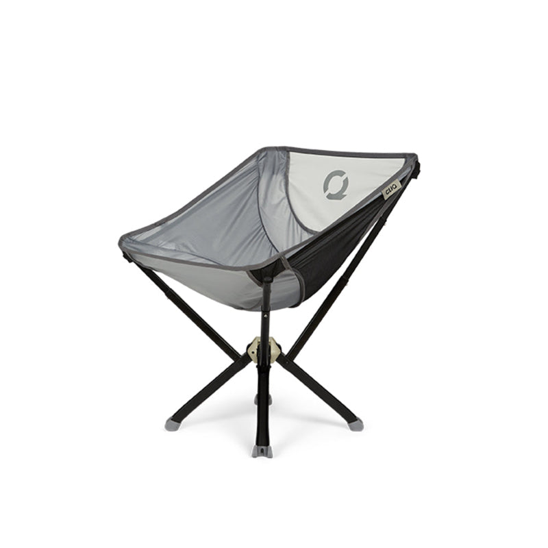 CLIQ ClassiQ 2.0 portable chair in ultimate gray on white background