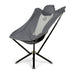 CLIQ EpiQ Gray camping chair with black legs on a white background