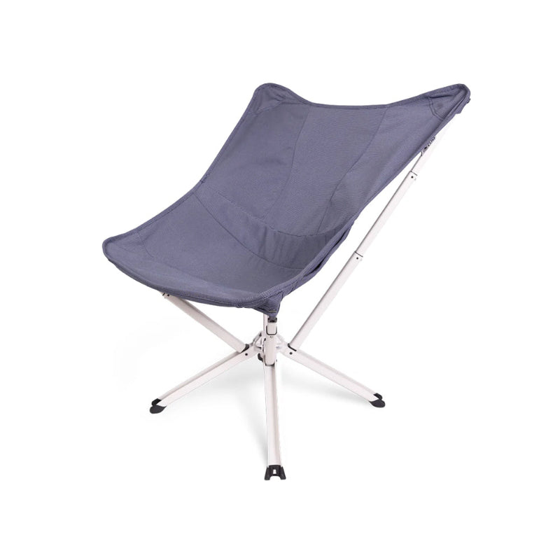 CLIQ Riviera Lounge chair in midnight blue on white background
