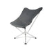 CLIQ Riviera Lounge chair in slate gray features elegant minimalist design and weighs only 6 lbs