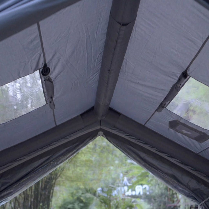 Coody 10.0 inflatable camping tent showing closeup of ceiling