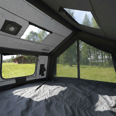 Coody 10.0 inflatable camping tent interior showing spacious cabin-
style design