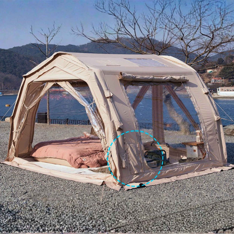 Coody 10.0 PRO Beige - Premium Inflatable Canvas Tent for 2–4 Campers