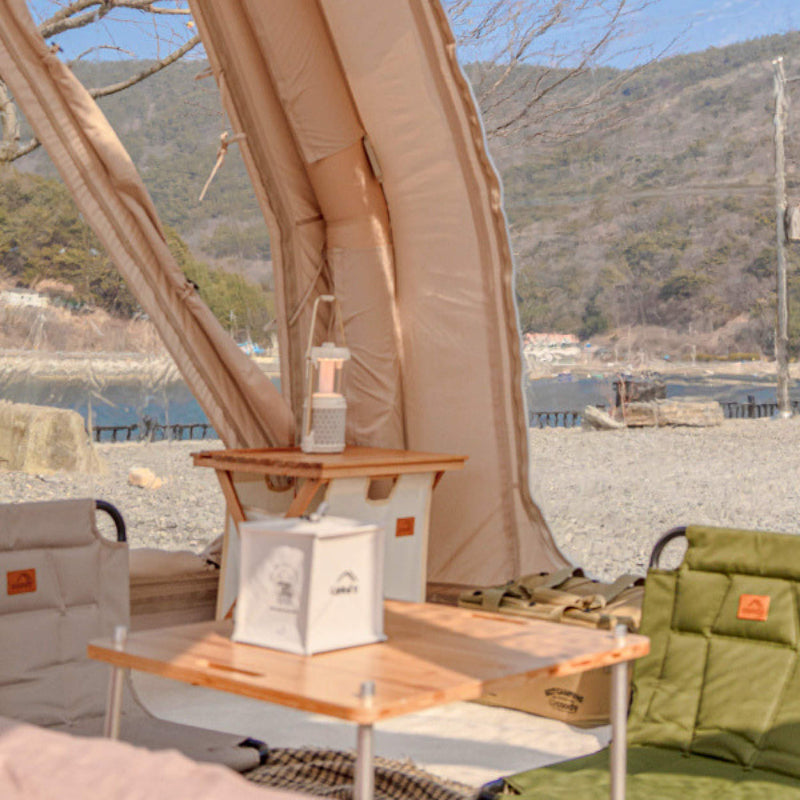 Coody 10.0 Pro in beige with furniture