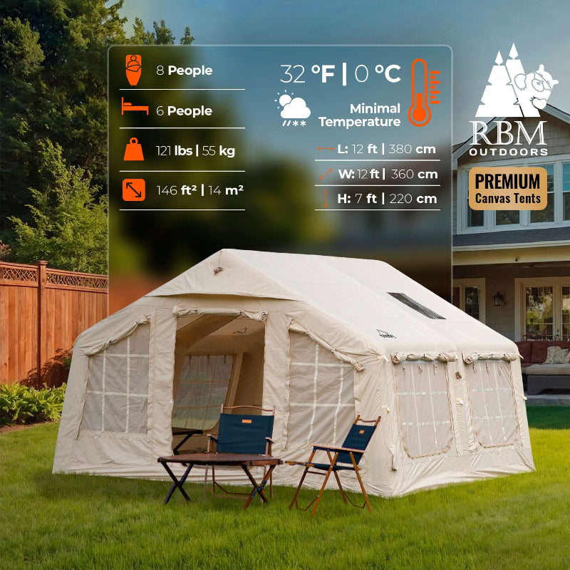 Coody 13.6 Air Tent, spacious enough for groups of 2-8 people