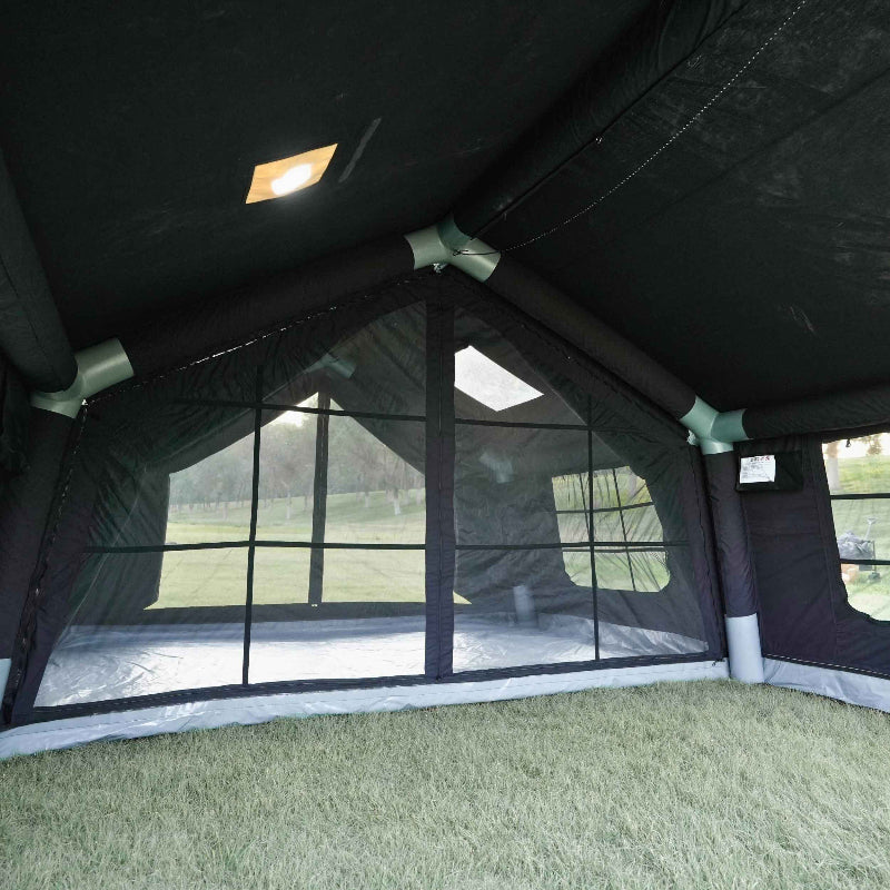 Coody 13.6 inflatable tent, two-room, spacious design, built-in stove jack