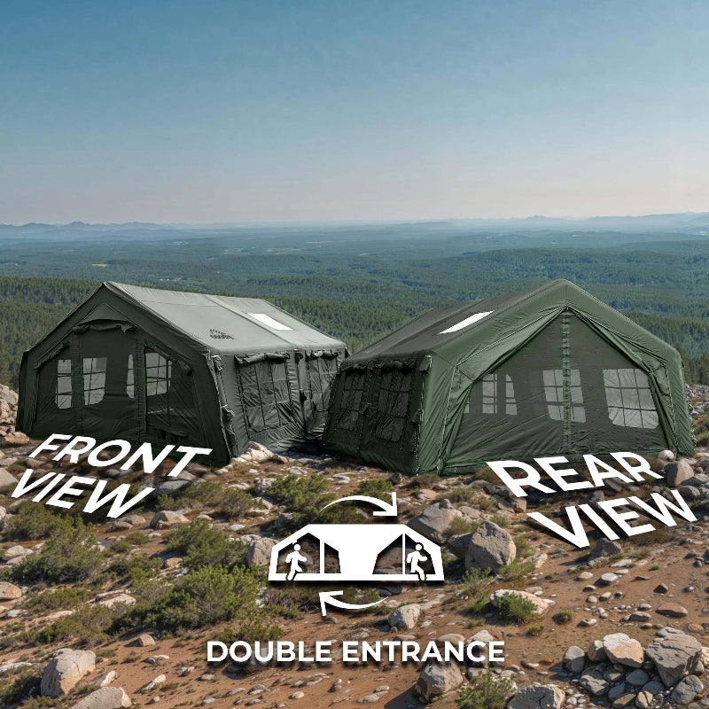 Coody 13.6 Air Tent double entrance design