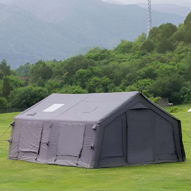 Coody 13.6 air tent in gray, made of eco-friendly, breathable canvas TC fabric