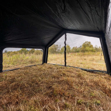 Coody AirTarp black inflatable canopy interior view.
