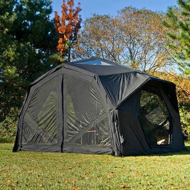 Coody Air Tent Hub Shelter Pro Black Inflatable Camping Tent exterior view.