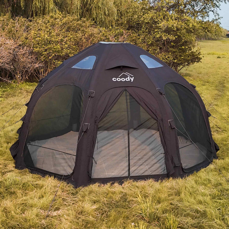 Coody Aurora Dome tent mesh windows and ventilation for airflow
