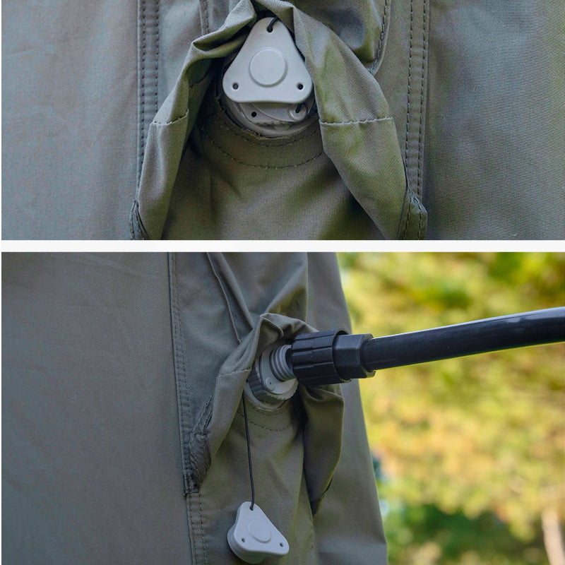 Coody Hub Pro Forest Green Inflatable Camping Tent with upgraded jet valve delivers up to 30% faster inflation