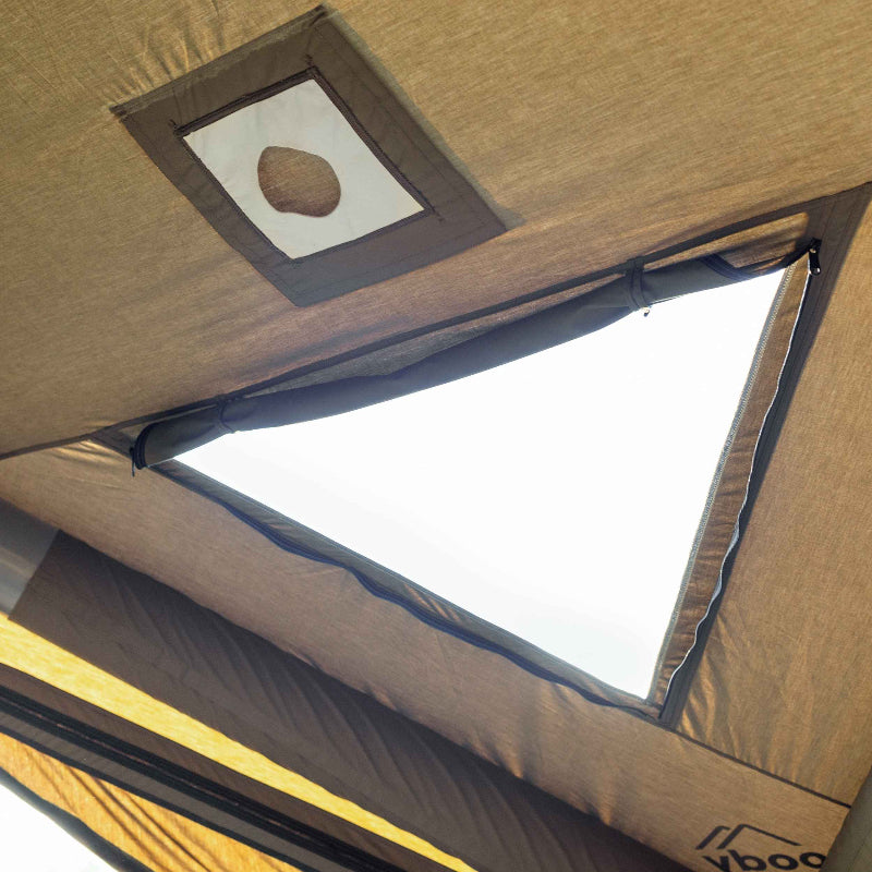 Coody Hub Shelter Modular Inflatable Tent includes built-it stove jack