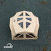 Coody Hub Shelter Pro beige inflatable tent view of leaf-shaped TPU ceiling windows from above.