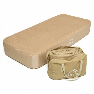 Coody premium air mattress in beige with built-in pump
