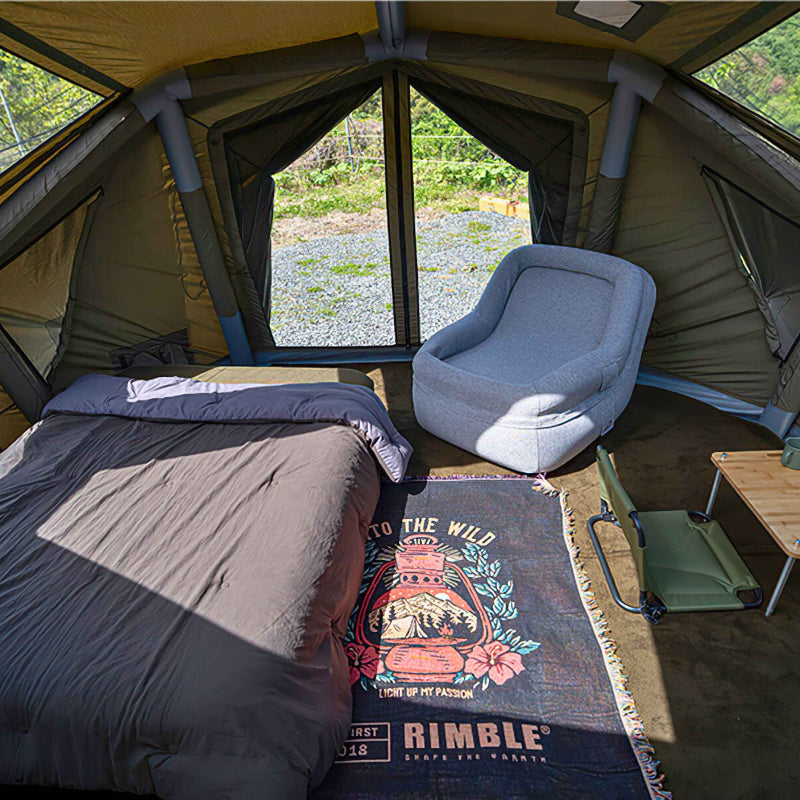 Bestona Inflatable Tent Forest Green - Premium Dome Tent for 2-4 People