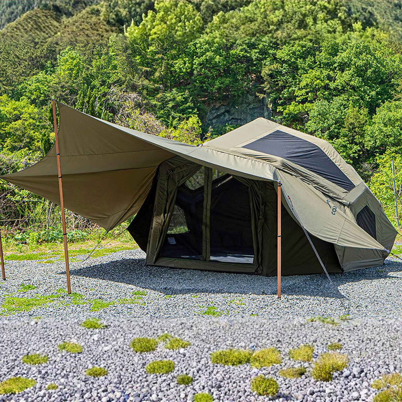 Bestona Inflatable Tent Forest Green - Premium Dome Tent for 2-4 People