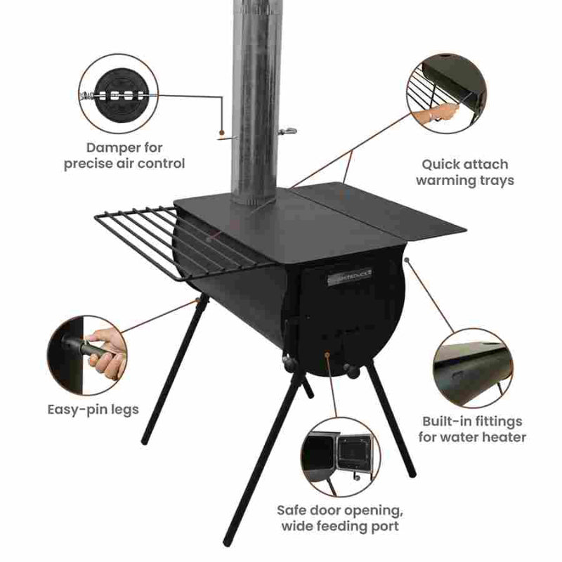 Anchor Stove - Heavy-Duty Tent Stove for Camping & Glamping
