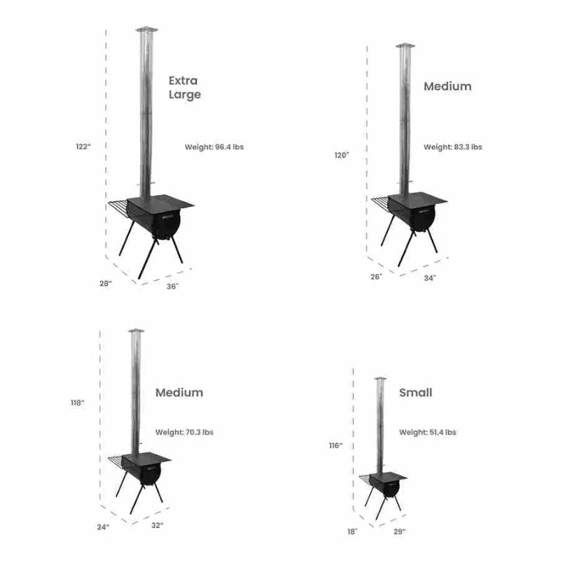 Anchor Stove - Heavy-Duty Tent Stove for Camping & Glamping