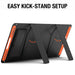 Jackery SolarSaga 100W Solar Panel rear view of easy kick-stand set up