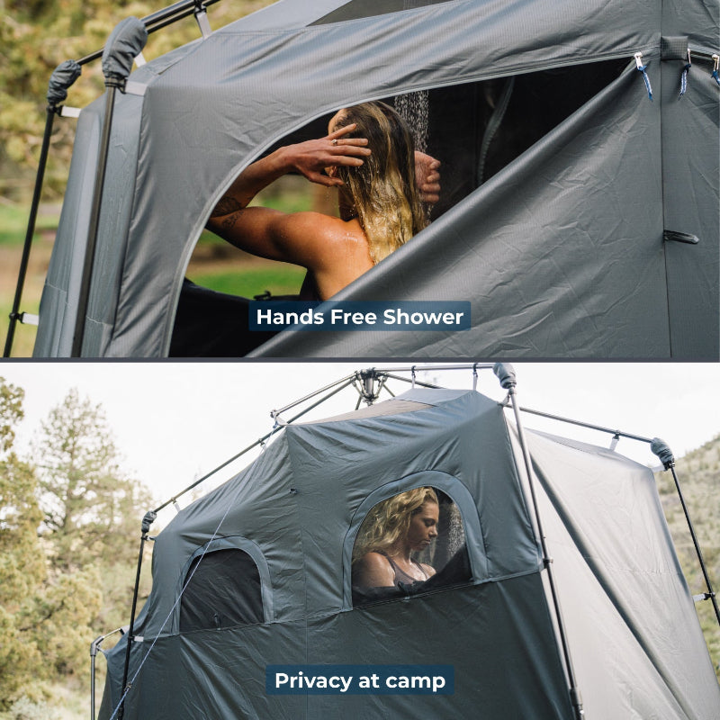 Kakadu Outback Shower Tent Deluxe features BlockOut Technology, light-blocking fabric, and more