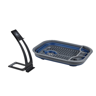 Kakadu Outback Wash Basin's collapsible design olds flat for easy storage and transport—perfect for compact packing