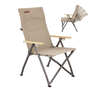 Kakadu Revived Recliner features FSC-certified bamboo armrests and a rugged aluminum frame