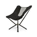 CLIQ MystiQ camping chair in black with mesh back on a white background