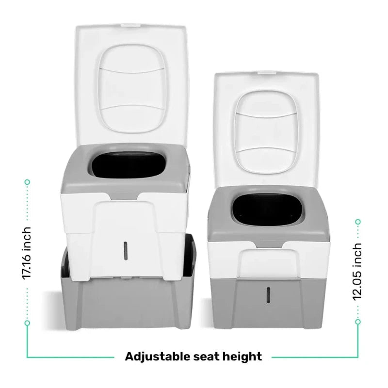 TROBOLO WandaGO Portable Composting Toilet - Compact Waterless Camping Toilet