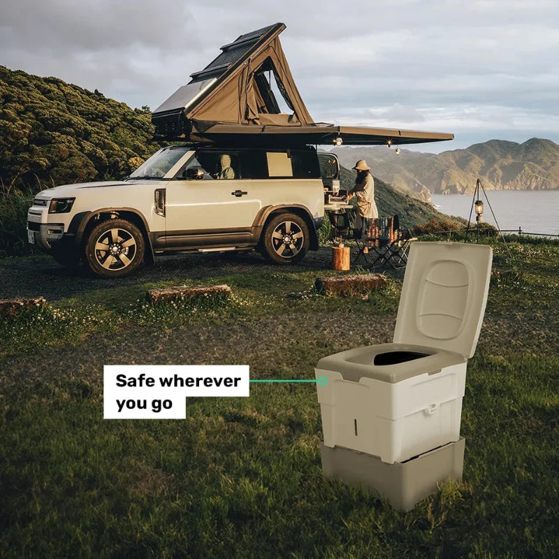 TROBOLO WandaGO Portable Composting Toilet - Compact Waterless Camping Toilet