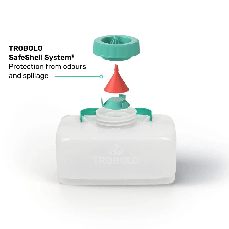 TROBOLO WandaGO Portable Composting Toilet - Compact Waterless Camping Toilet