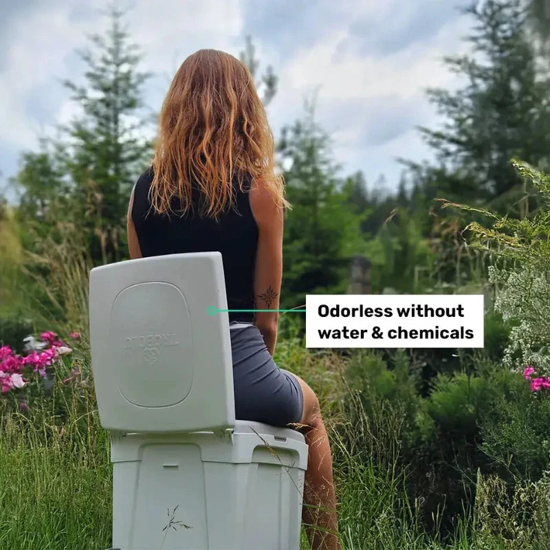 TROBOLO WandaGO Lite - Ultra-Compact Portable Composting Toilet for Camping