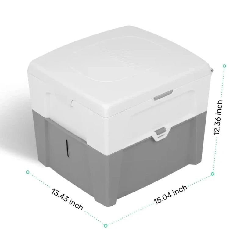 TROBOLO WandaGO Portable Composting Toilet - Compact Waterless Camping Toilet