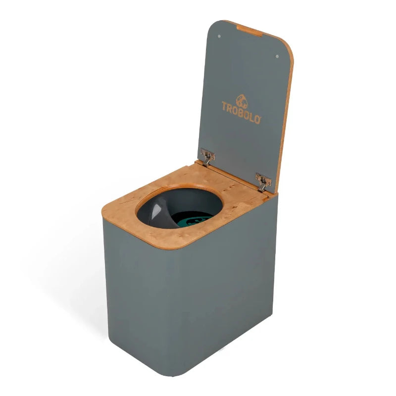 TROBOLO SilvaBlœm Composting Toilet - Modern HPL Coated Portable Toilet