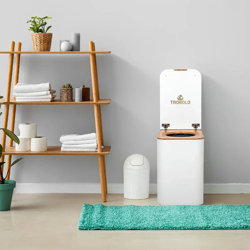 TROBOLO SilvaBlœm Composting Toilet - Modern HPL Coated Portable Toilet