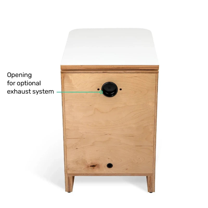 TROBOLO SilvaBlœm Composting Toilet - Modern HPL Coated Portable Toilet