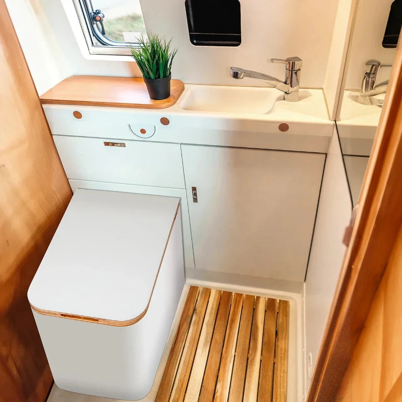 TROBOLO SilvaBlœm Composting Toilet - Modern HPL Coated Portable Toilet