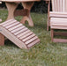 The Best Adirondack Chair Company Adirondack Chair ottoman on grass.