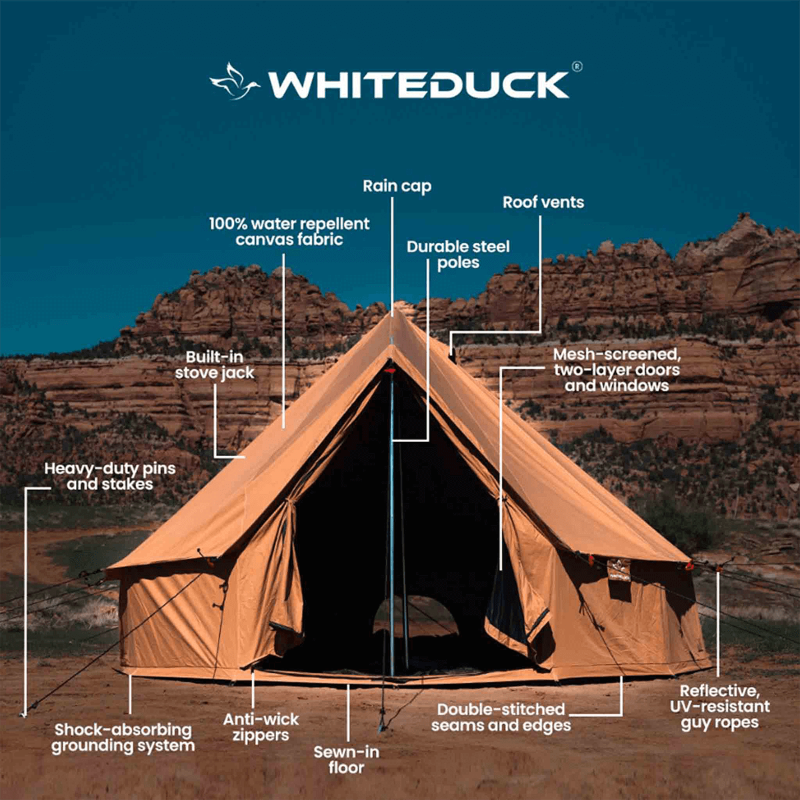 Regatta Bell Tent 16' - America's Favorite 4-Season Canvas Bell Tent