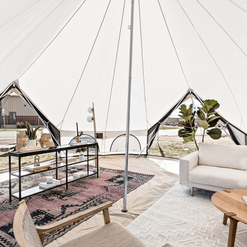 Avalon Optimus Bell Tent 23' - Premium Luxury Canvas Bell Tent